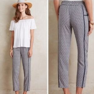 EUC Anthropologie Hei Hei Casual Navy Print Joggers